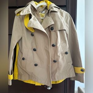 Veronica Beard Tan and Yellow Trench Coat